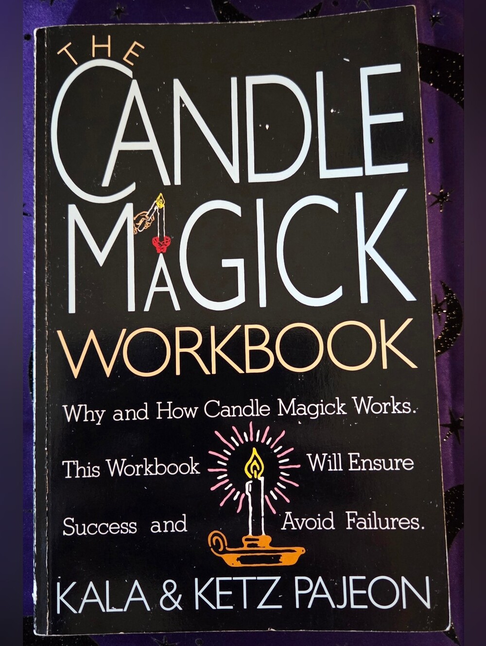 Vintage 1997 OOP The Candle Magick Workbook by Kala & Ketz Pajeon - Uncommon